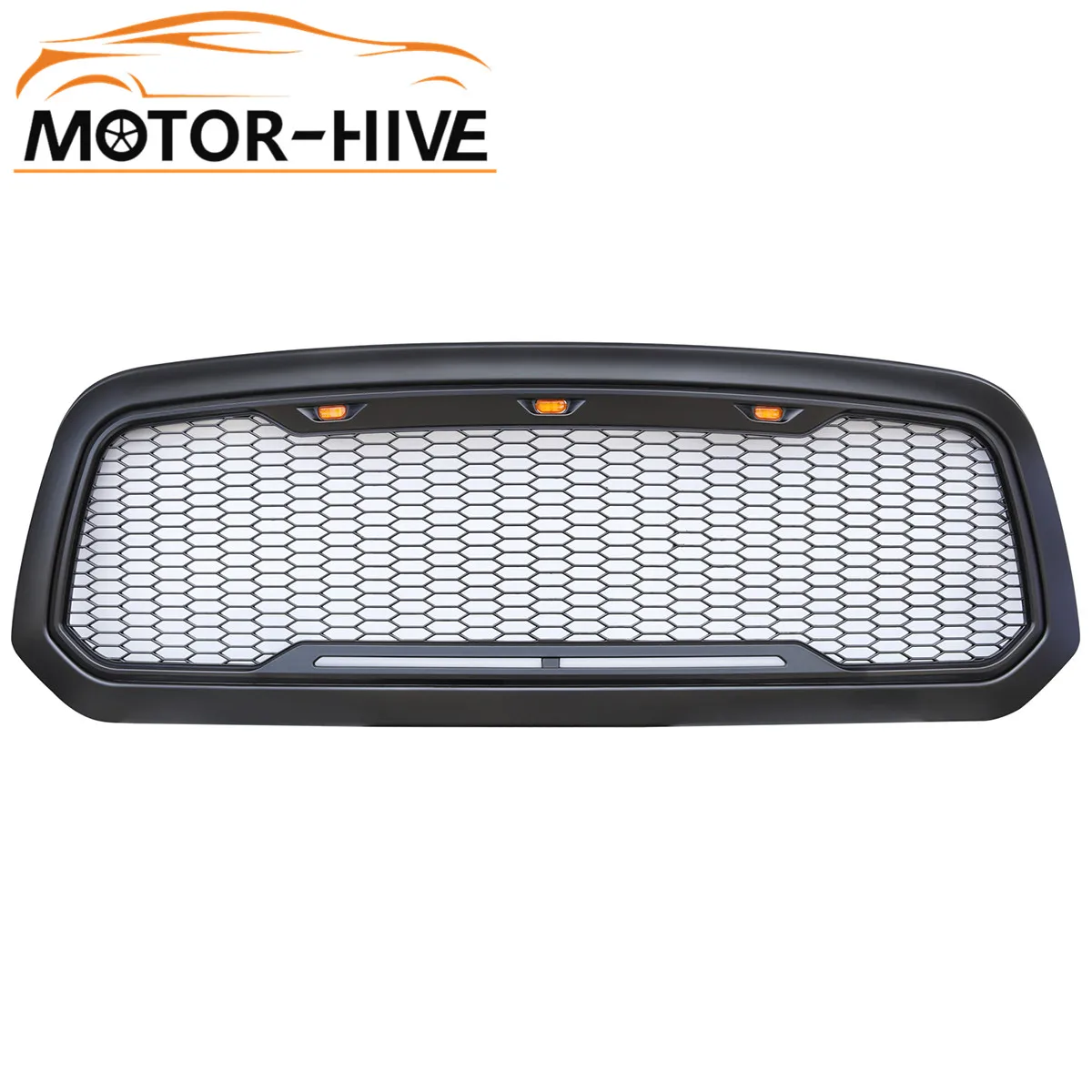 Сетчатая решетка для 2013-2017 Dodge RAM 1500 Raptor стильная матовая черная Замена + оболочка