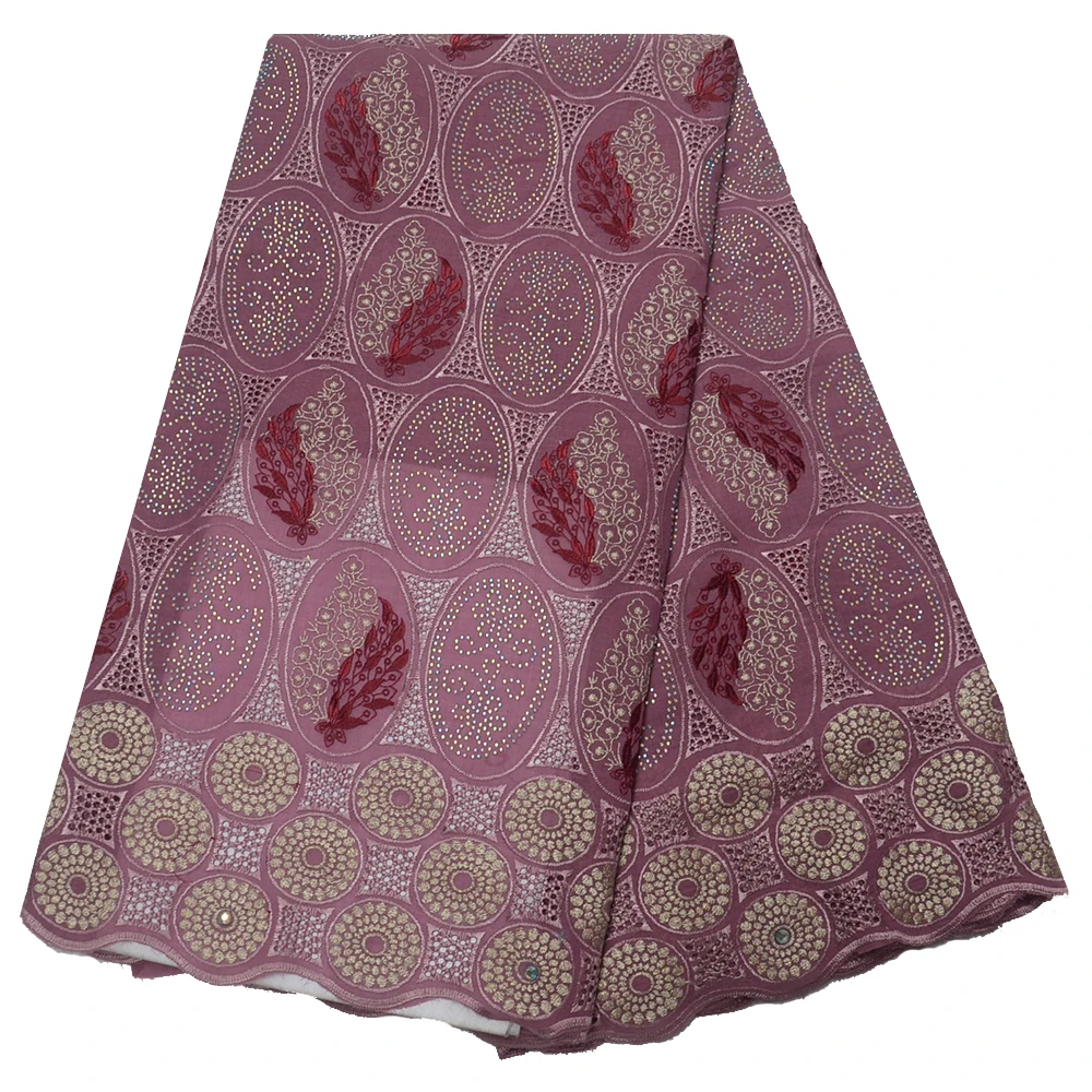 

2019 New design African cotton dry Swiss voile lace fabric high quality Nigerian Swiss voile lace in Switzerland for man women