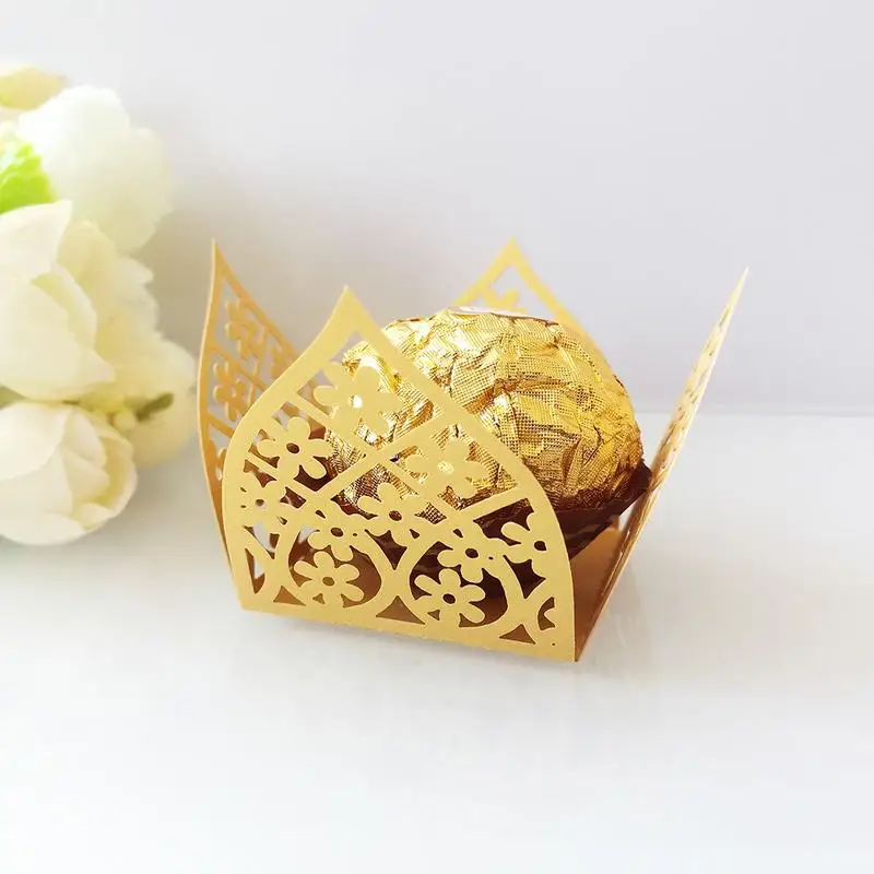 50 шт. полые цветы шоколадный батончик обертка день рождения поставки свадебные