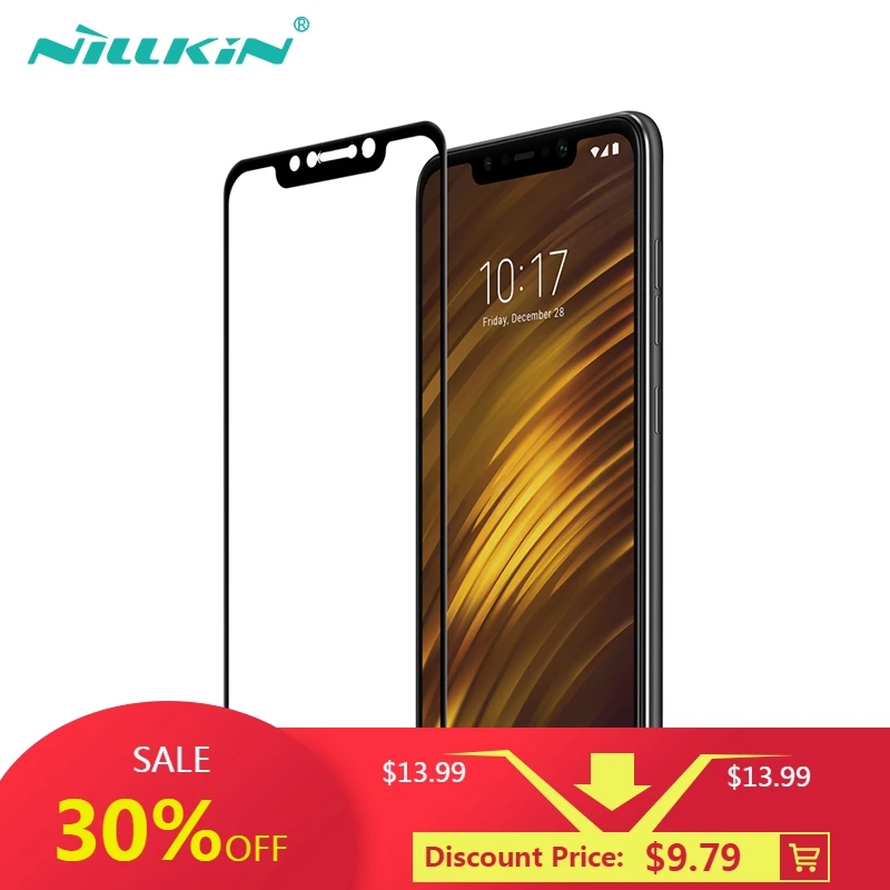 Для xiaomi pocophone f1 Защитное стекло для экрана полное покрытие Nillkin CP + 9H 0 33 мм Тонкий
