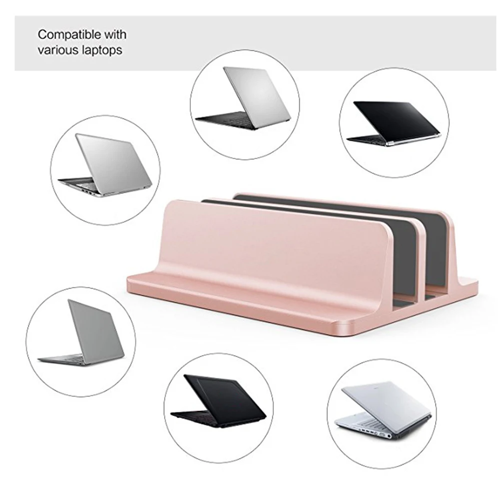 Вертикальная подставка для ноутбука MacBook регулируемая толщина основания из
