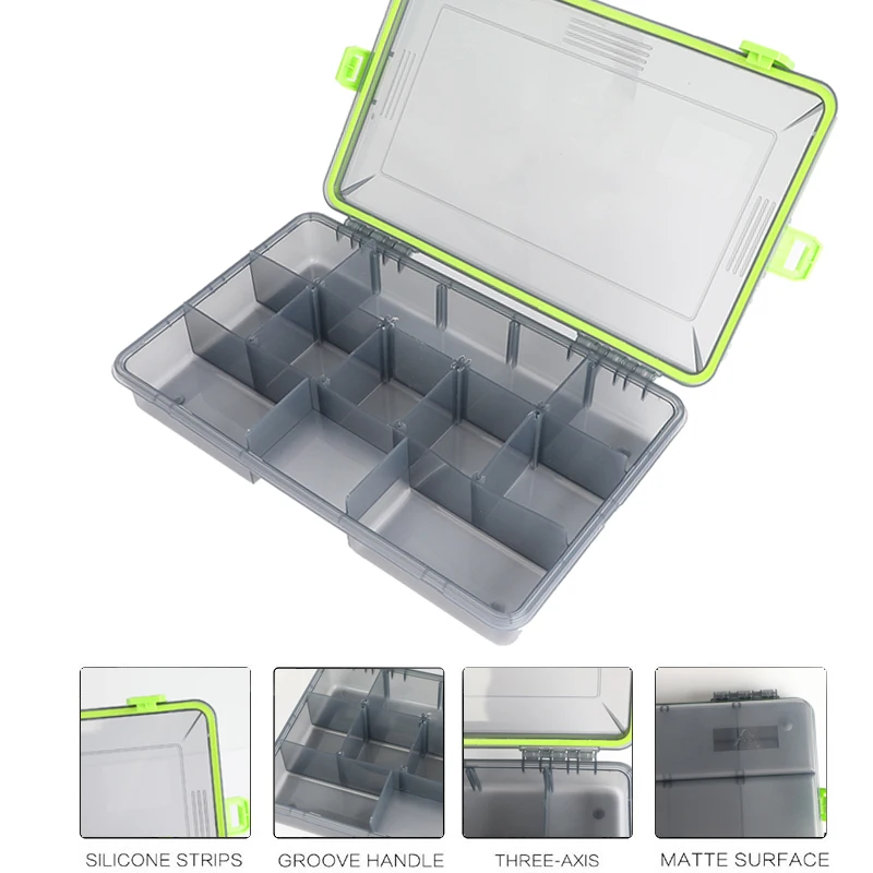 

Compartments Waterproof Fishing Tackle Storage Box Multifunctional Eco-Friendly Plastic Fishing Lure Tackle Pocket Bait Boxs