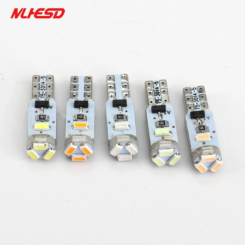 2 шт. T5 3014 5SMD 1 W 73 74 5 3 светодиодный шрам свет супер яркий интерьер инструмент лампы