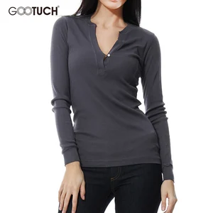 Женская Повседневная хлопковая Футболка с v-образным вырезом, большие размеры, свободная Базовая рубашка с длинными рукавами, большие размеры 5XL 6XL 2252, 2020