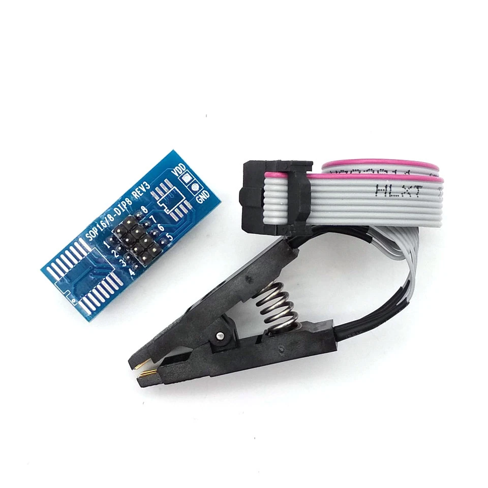 SOIC8 SOP8 флэш чип для зажим проверки ИС разъем Adpter BIOS/24/25/93 программист горящий Зажим