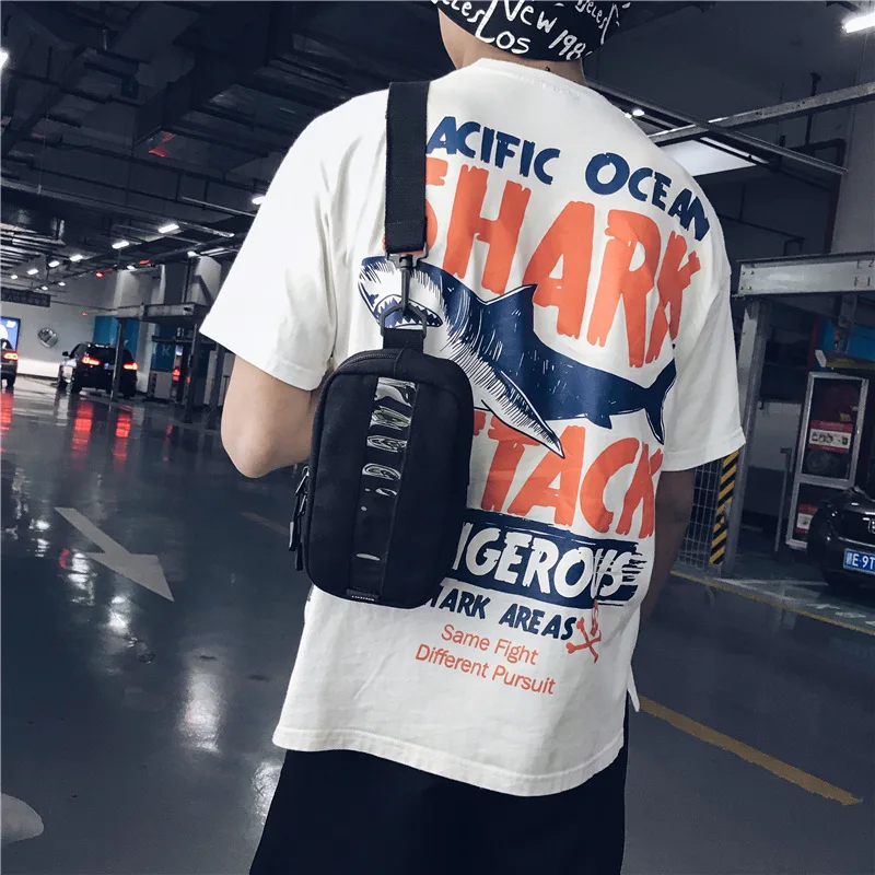 Waist Bag Trend Literary Retro Chest Personality Wild Shoulder Messenger Bags Women Man Harajuku Fanny Pack | Багаж и сумки