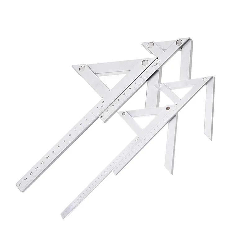 

Center Gauge High Accuracy Center Angle Gauge Protractor Angle Ruler Round Bar Marking Center Finder
