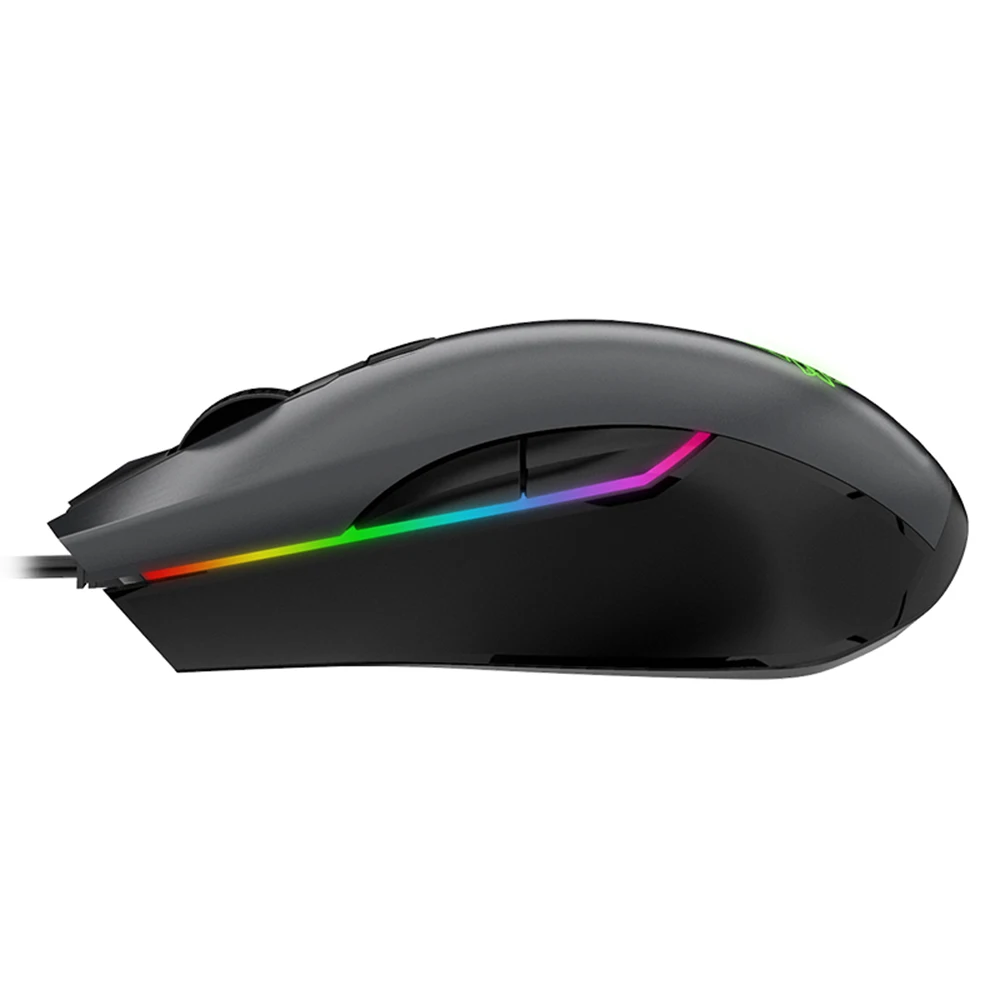 Ajazz AJ903 мышь Проводная игровая USB 16000DPI RGB Освещение 32 бит 50G настройка ускорения