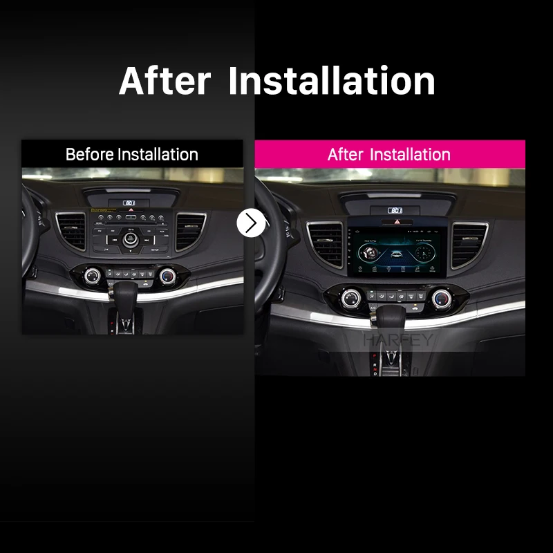 Автомагнитола Harfey HD стерео GPS 9 &quotAndroid 8 1 Navi 2Din для Honda CRV 2011-2015 с дистанционным