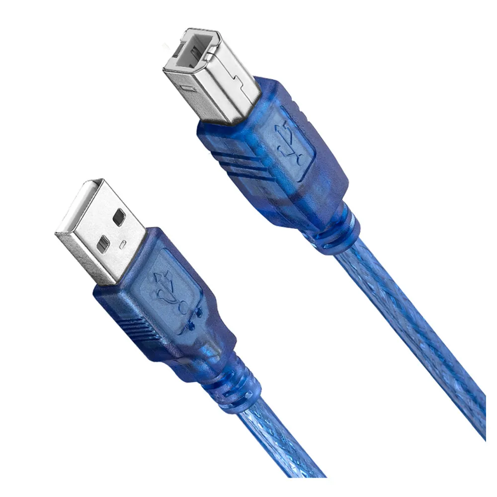 LEORY 1 шт. 30 см синий USB 2 0 Тип A штекер типа B Мужской Силовой кабель передачи данных