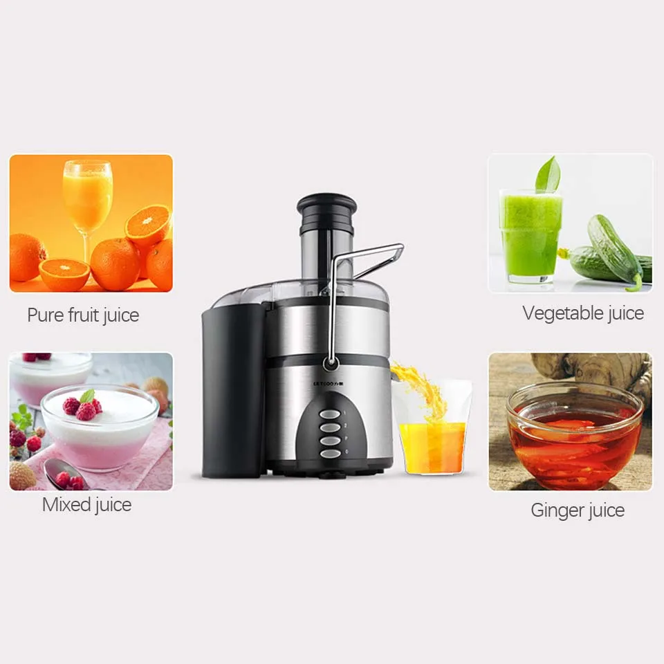 Соковыжималка электрическая из нержавеющей стали 220 В 3 скорости|Соковыжималки| |