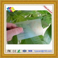 white card transparent plastic business card and blank card supply