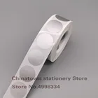 1 дюймовые круглые Серебристые наклейки от царапин и клейкие этикетки от царапин для промо-игр билетов, 1000 шт.упаковка