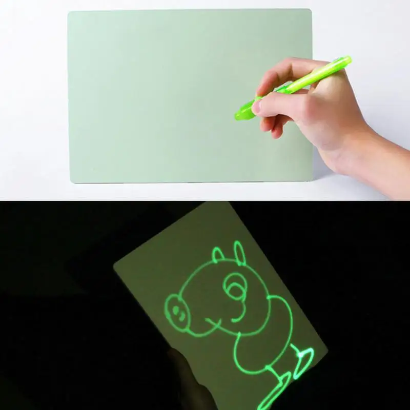 

PVC A4 Draw with Light in Darkness Children's Sketchpad Toys Luminous Drawing Board