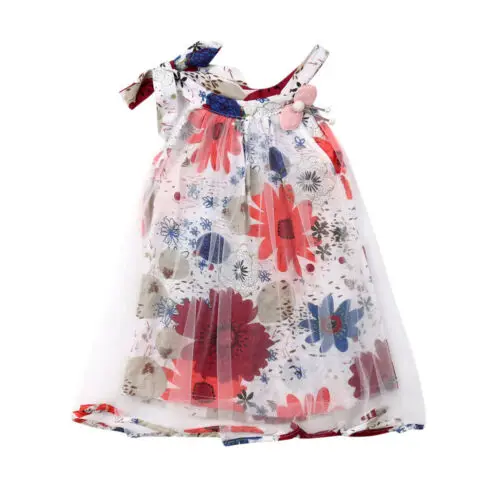 Летнее платье без рукавов для новорожденных и маленьких девочек Vestidos Свадебные