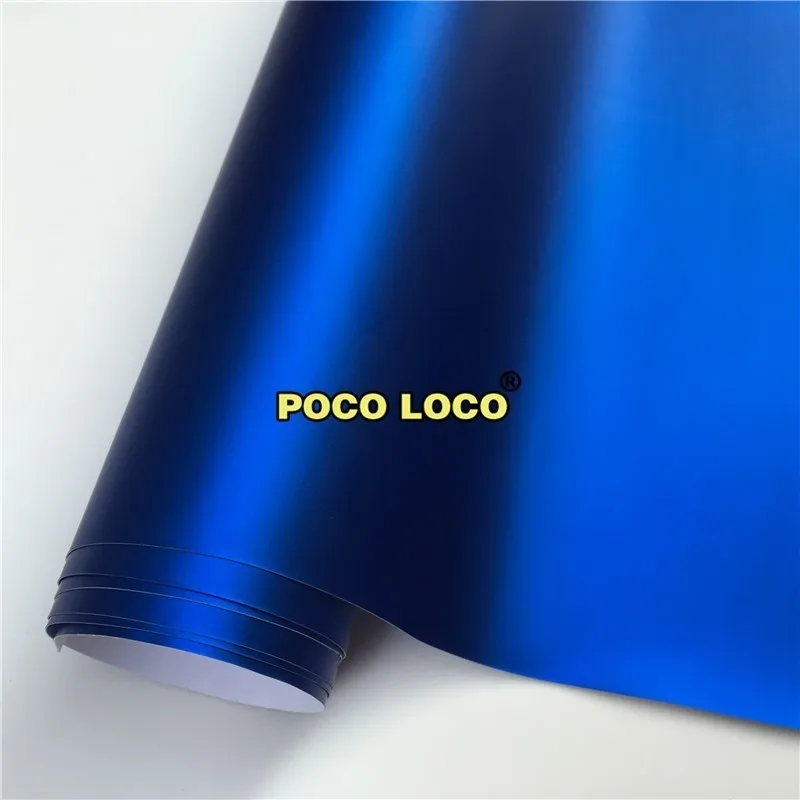 Синий Матовый хромированный винил с сатиновой отделкой обертывания и