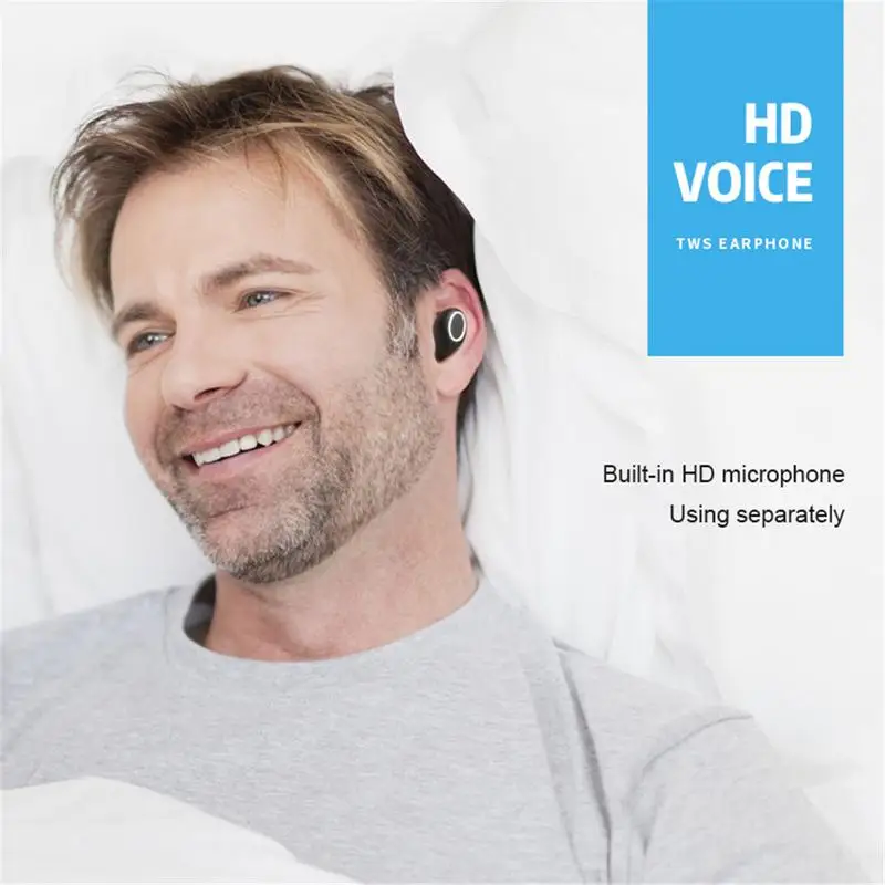 TWS 5,0 беспроводные Bluetooth наушники Smart Touch True беспроводные стерео наушники спортивные наушники с зарядным отсеком водонепроницаемые