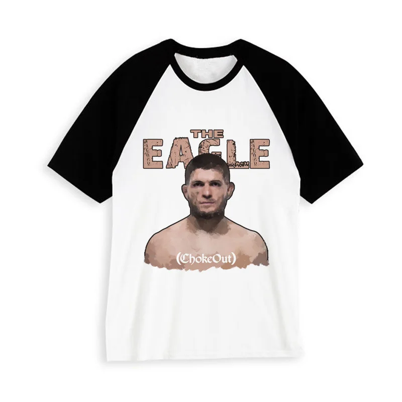 Горячая Распродажа Khabib Nurmagomedov Мужская/женская футболка с принтом на заказ