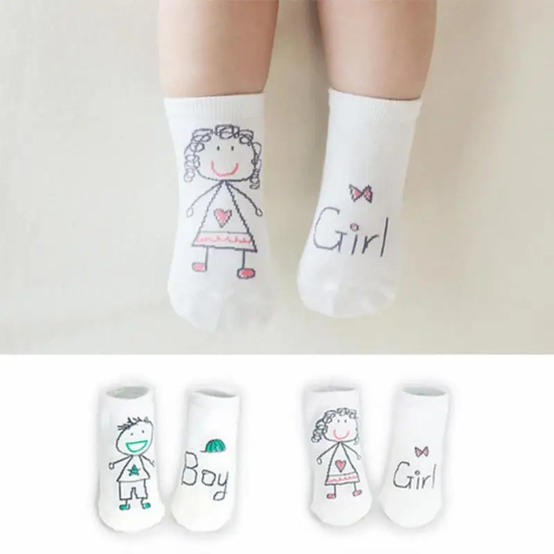 

1-3 Y Baby Cute Socks Boys Girls Cartoon Leeter Print Socks Kids Cotton Soft Short Floor Socks Children Christmas Accessories