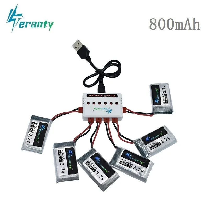Зарядное устройство Lipo 3 7 в 800 мАч 25c для Syma X5 X5HC X5HW X5UW X5UC запасные части