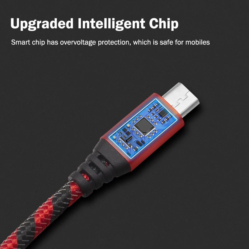 Универсальный кабель Micro USB 1 м 2 3 мобильный телефон зарядный шнур для передачи