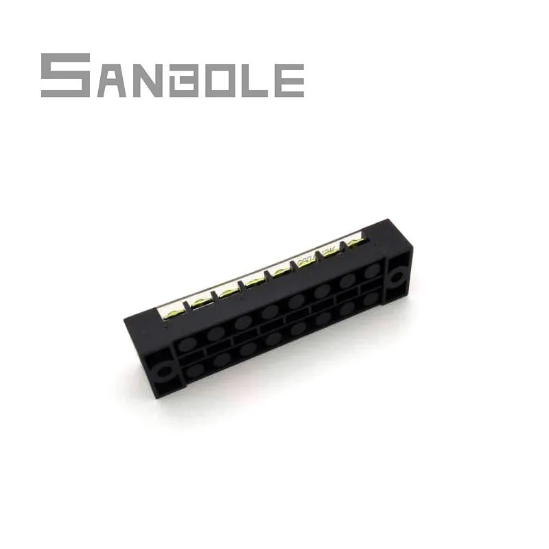Клеммные колодки медные TB 1508 подключение 15А/8 позиций фиксированного типа