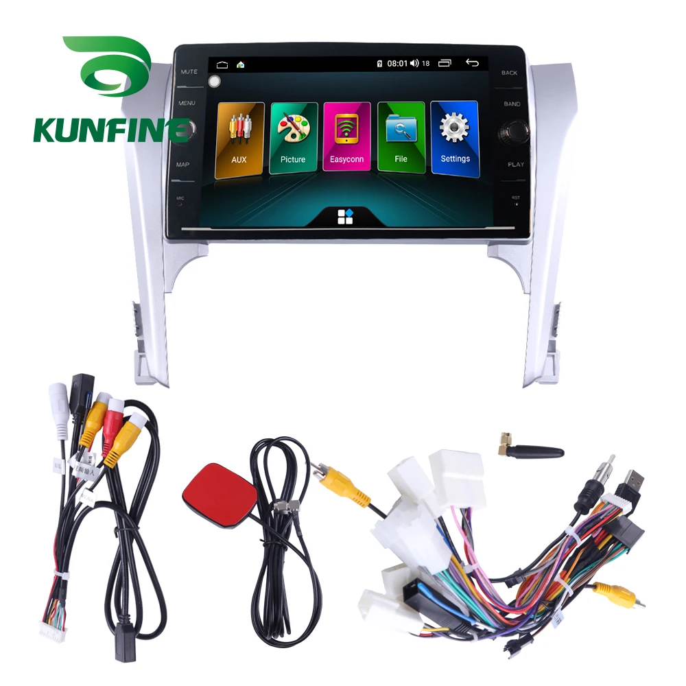 Восьмиядерный ПЗУ 64 ГБ Android 8 1 автомобильный DVD GPS навигационный плеер Deckless стерео
