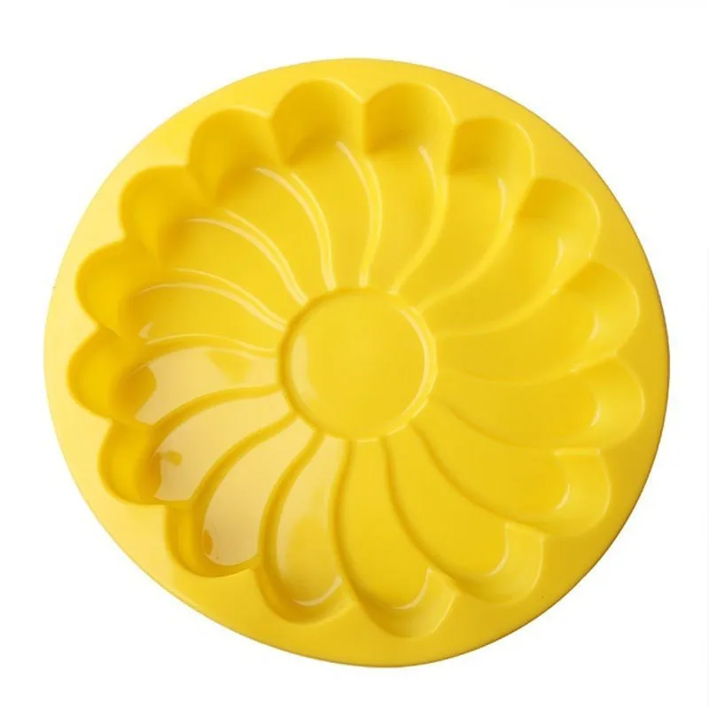 Silicone Mold For Big Cake Flower Crown Form Pizza Pan Birthday Wedding Shaped Pastry Baking Tools 3D Bread |