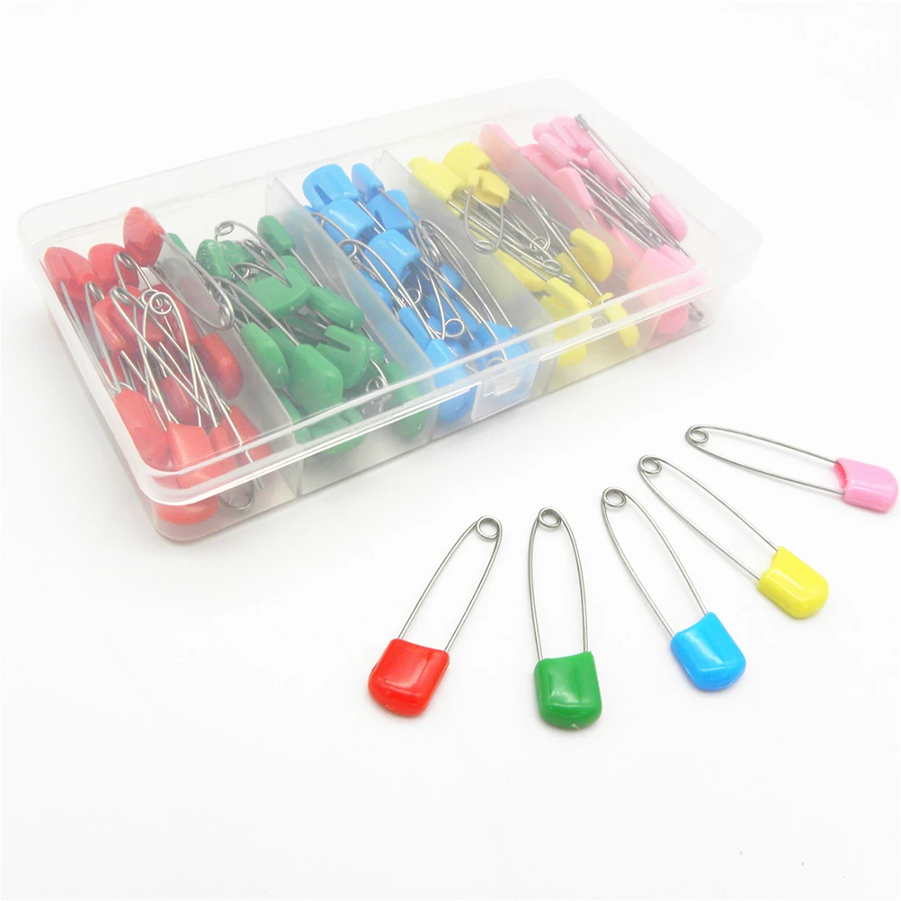 100 PCS Safety Pins Small Heavyduty jewelry Bead Needle for tailor Crafting DIY Accessories Home Office School | Дом и сад