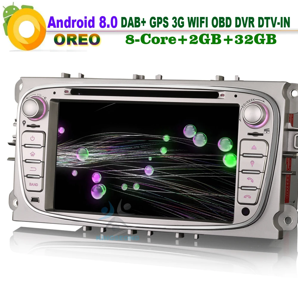 Автомагнитола 7 дюймов Android 8 0 Sat Navi DAB + OBD RDS WiFi 3G радио DVR стерео Bluetooth GPS навигация