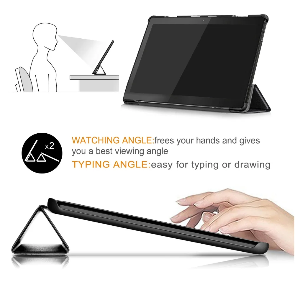 Умный флип чехол с подставкой для Lenovo tab M10 TB X605F X605L из искусственной кожи