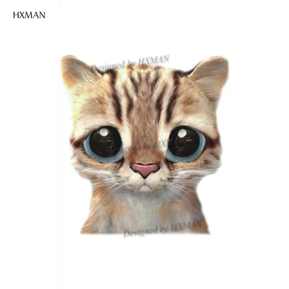 Фото Временная тату HXMAN с котом стикер для животных женщин модный Сексапильный