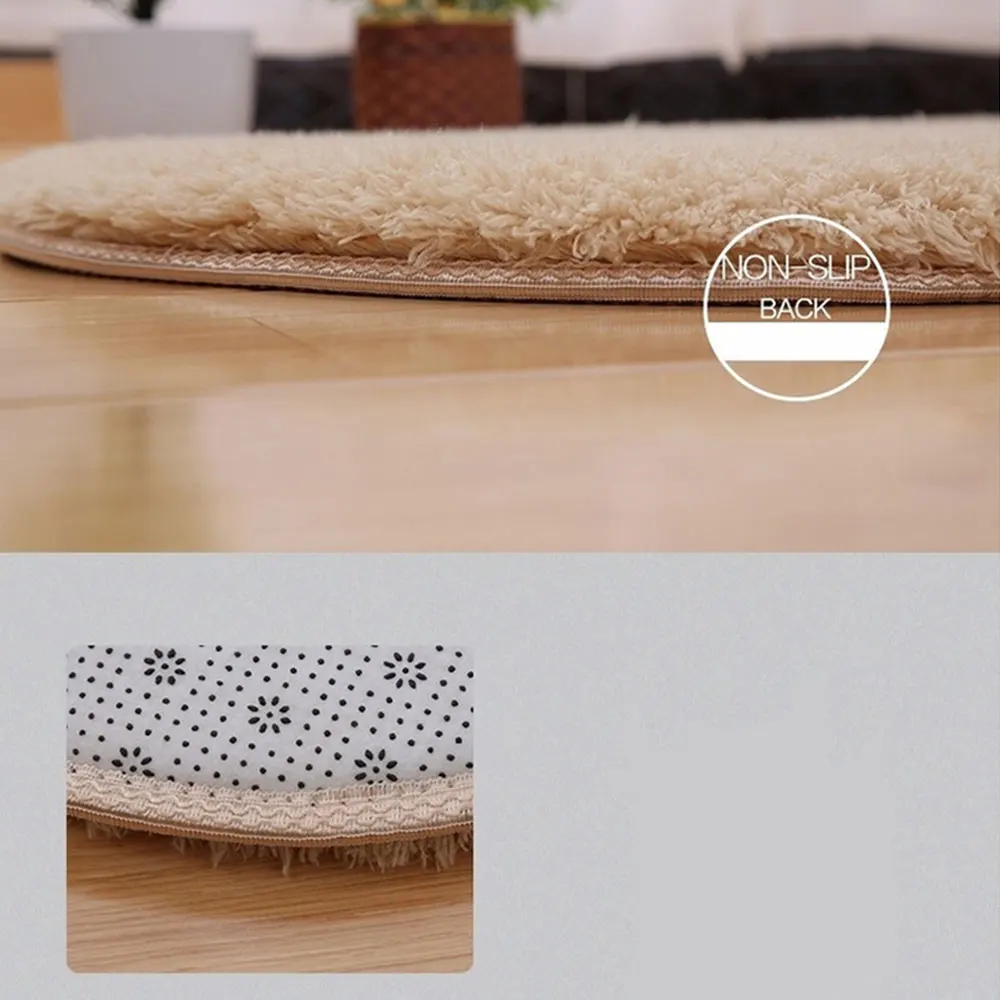 Противоскользящий пушистый ворсистый абсорбирующий коврик для спальни ванной