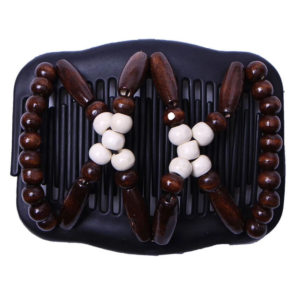 Женский необходимый гребешок для девочки двойная заколка с бусинами Подарочный