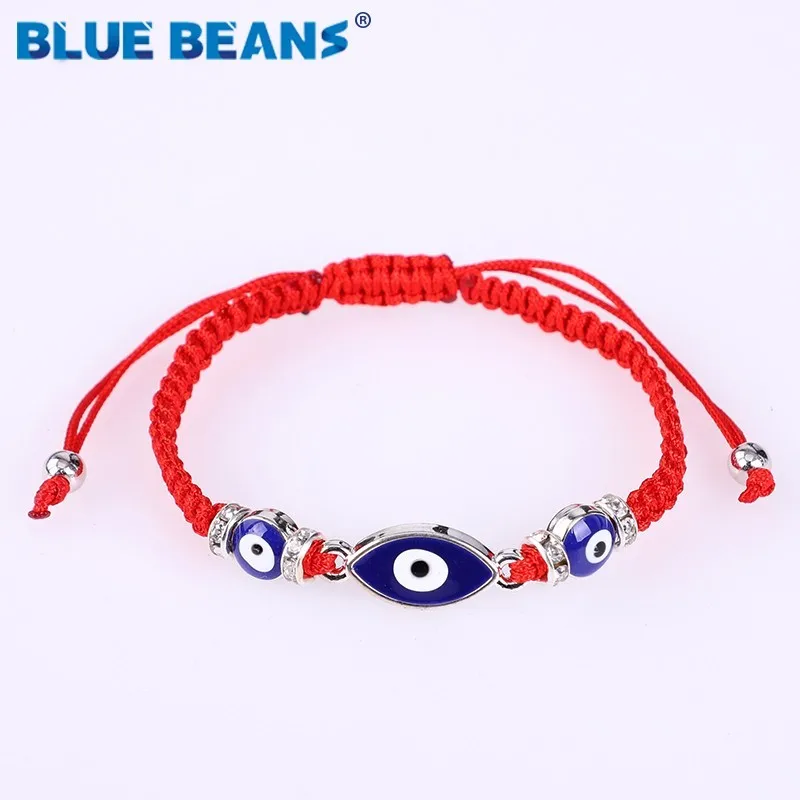 Браслет Evil Eye Boho женский Slipknot ручной работы плетеный Длина подвески ювелирные
