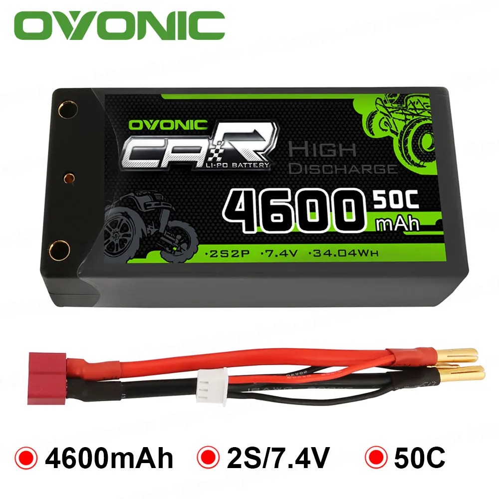Аккумулятор Ovonic 2S короткофокусный Lipo 7 4 В 50C 2300 мА/ч жесткий корпус с мм