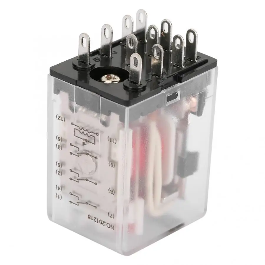 relay module 11 Pin Mini Power Intermediate Relay Electromagnetic 5A AC220V off delay timer Discount | Обустройство дома