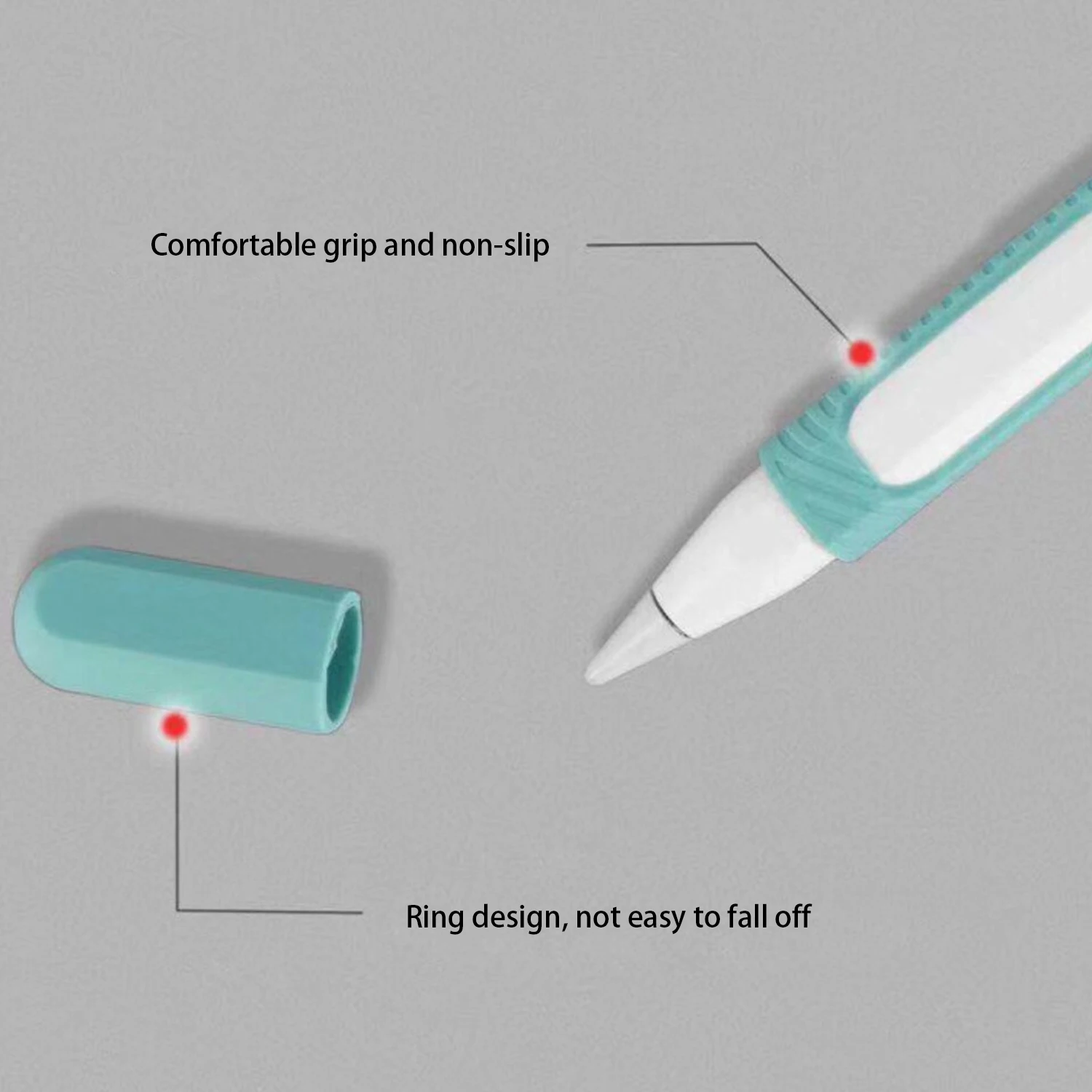 Пылезащитный мягкий силиконовый защитный чехол с наконечником для Apple Pencil Ipencil 2