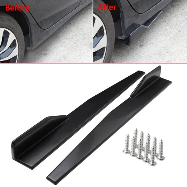 Car universal small side skirts heighten thickened reinforced blade skirt flank | Автомобили и мотоциклы