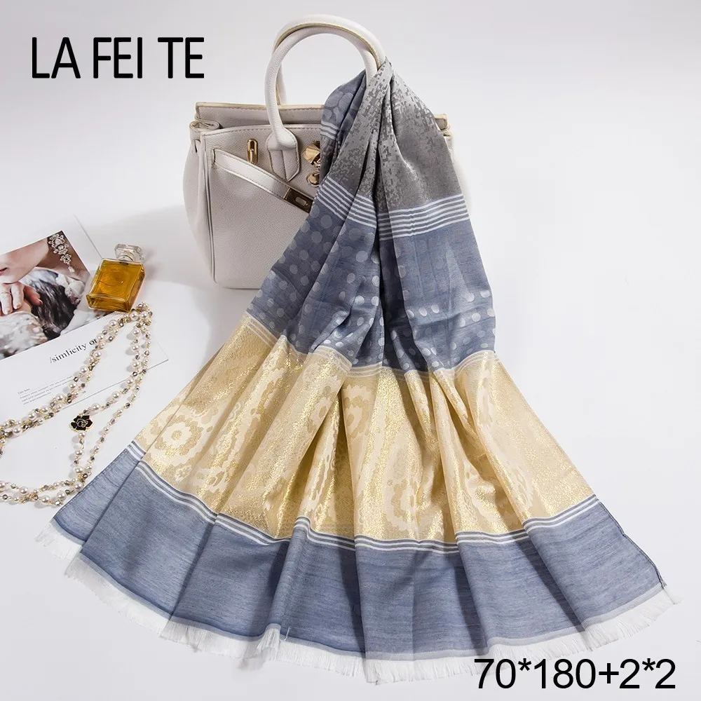 Длинные Саржевые шарфы из чистого шелка Wowan Foulard Femme палантины Платок шифоновый