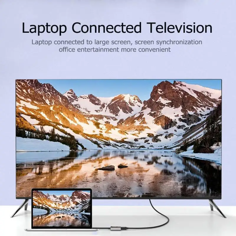 Высокопроизводительный кабель type C Male HDMI Female USB Кабельный адаптер переходник