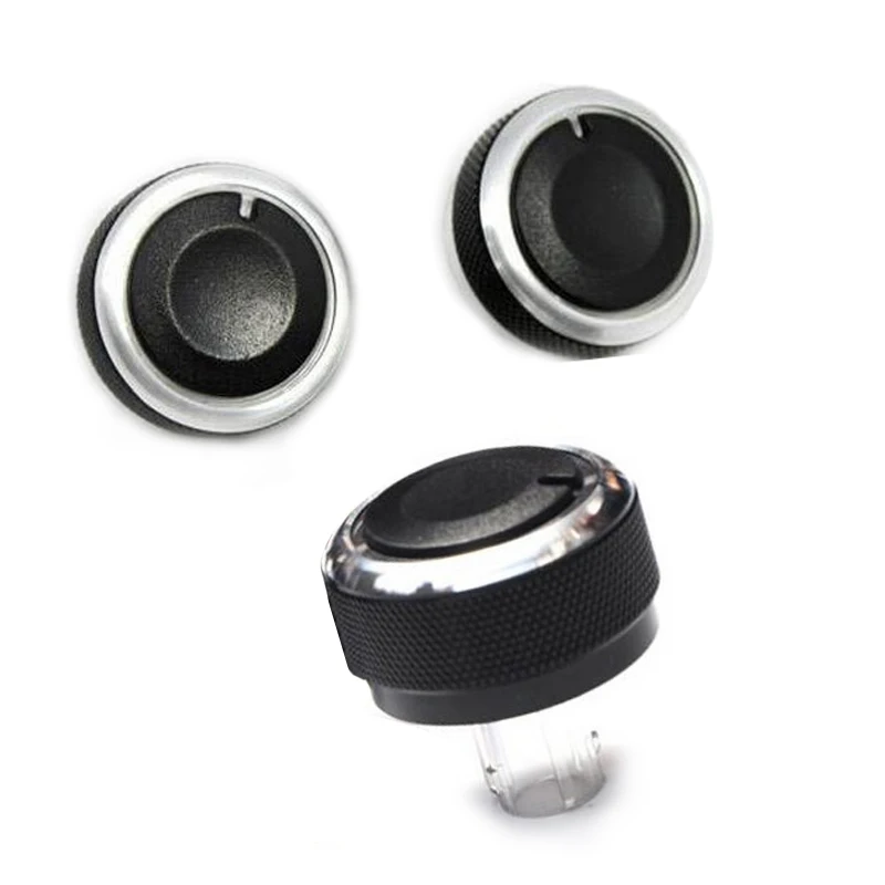 3Pcs Car Air conditioning conditioner Knob Control Button Aluminum Alloy For VW Lavida/Bora/Touran/Magotan/new Sagitar Octavia | Автомобили