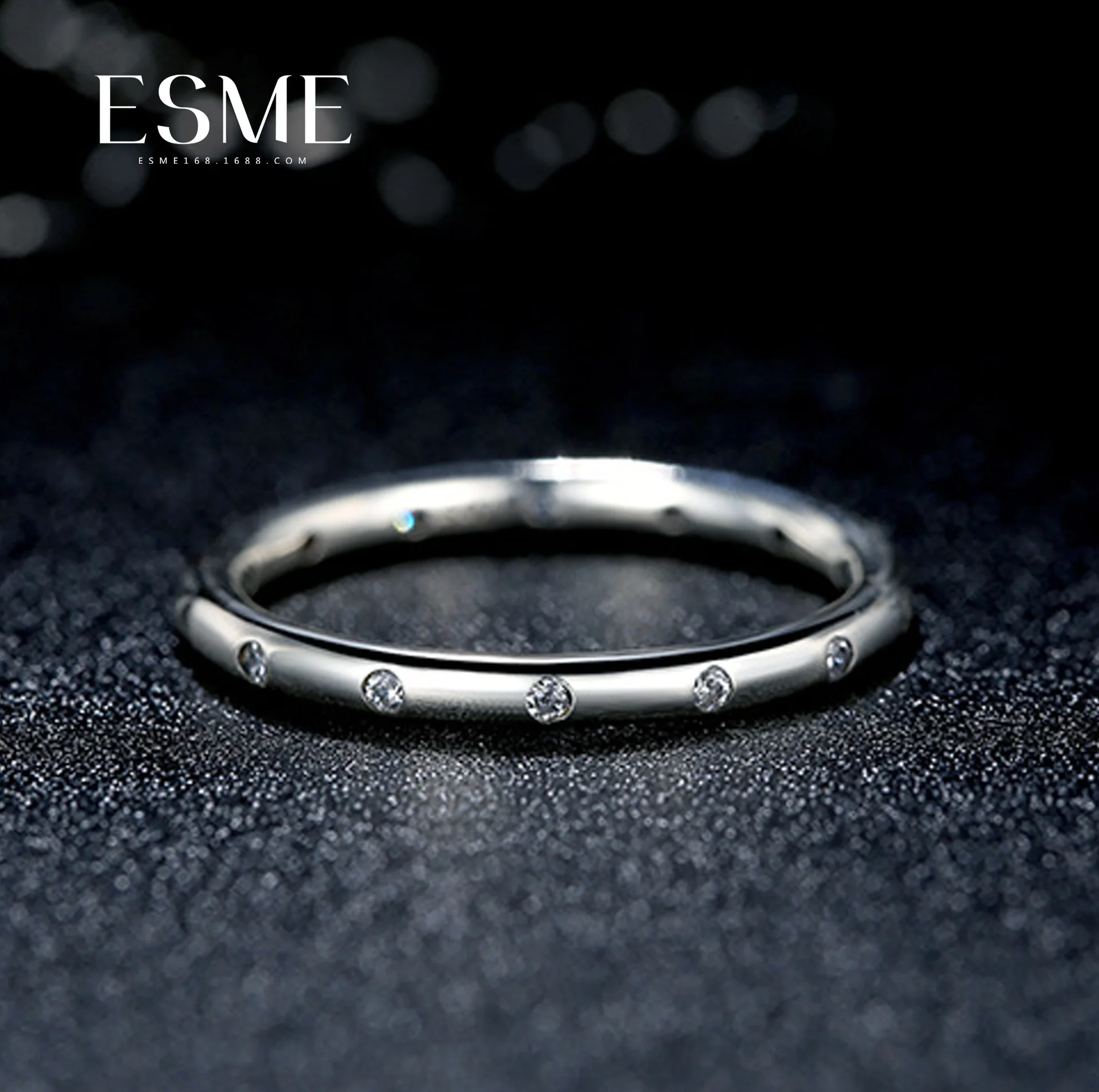 Sterling Silver Jewelry Ring Simple Classic Zircon S925 | Украшения и аксессуары