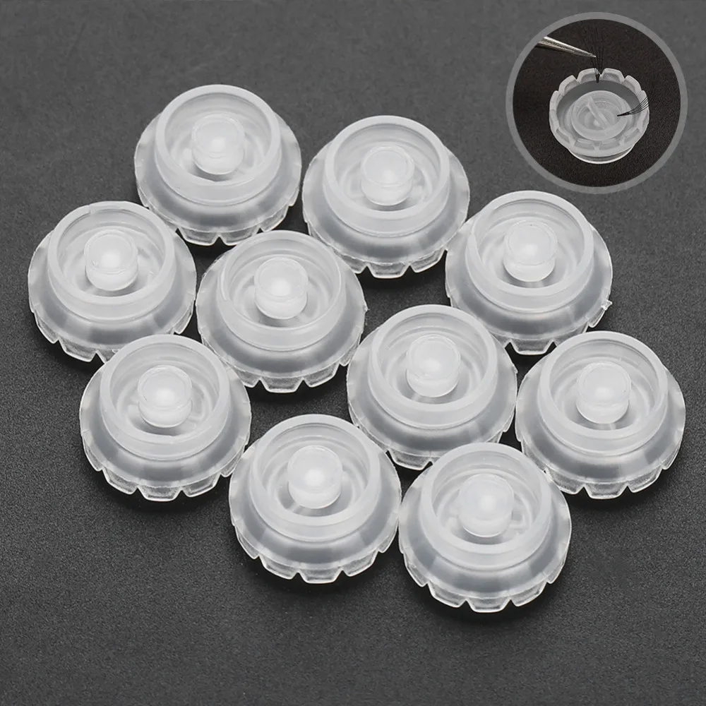 Eyelash Glue Lash Lift Eyelashes Extension Makeup Tool 10Pcs Plastic Adhesive Stand for | Красота и здоровье