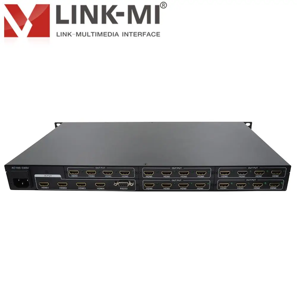 Φ модульный сплиттер с 4 входами HDMI 6 выходами 4K переключателем возможность