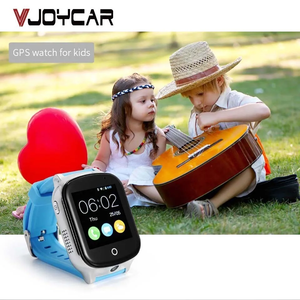 VJOYCAR 3g Дети gps Смарт часы удаленный мониторинг камеры делая друзей два пути вызова локатор SOS позиционирования телефон часы будильник