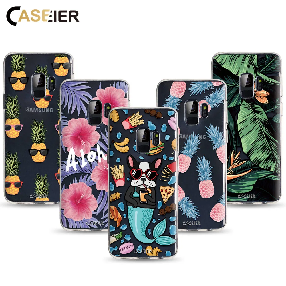 For Samsung S8 S9 Plus Case CASEIER Summer Phone Cases Galaxy S10 S10e S7 Edge Nore 8 9 Soft TPU Cover Funda |