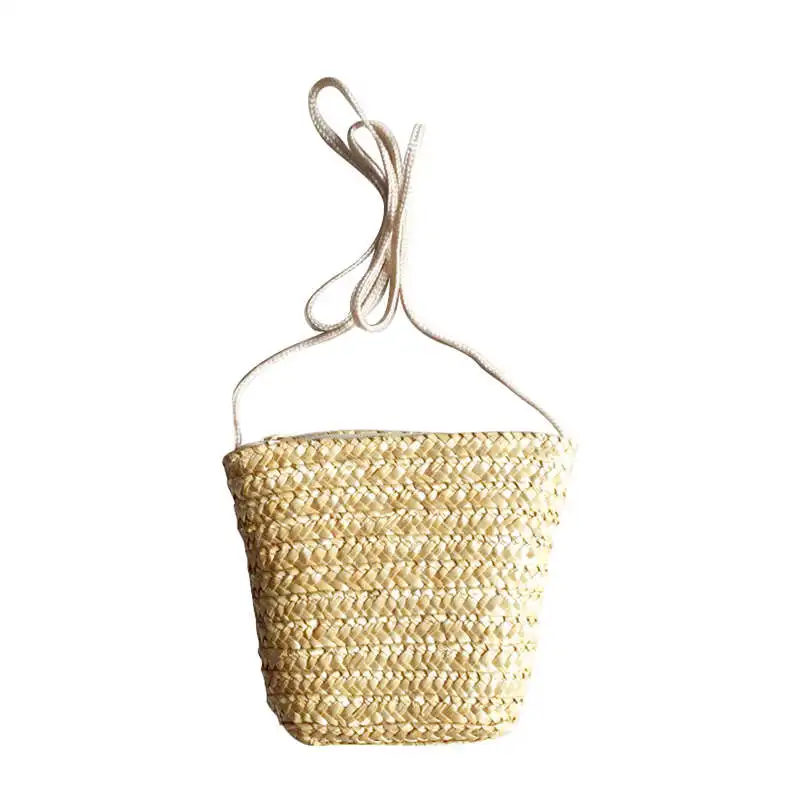 Ladies Rattan Grass Small Bag Crossbody Cute Can Be Fitted With Mobile Purse Women | Багаж и сумки