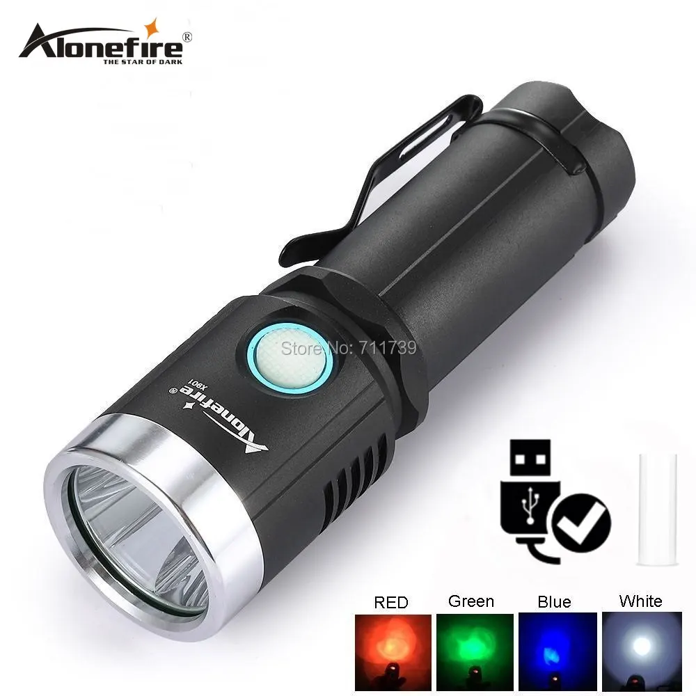 Светодиодный фонарь AloneFire X901 перезаряжаемый фонарик 18650 26650 Точечный светильник