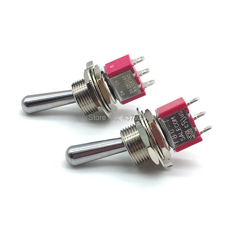 1 шт. SH T8013-Z1 12 мм ON-ON SPDT 3Pin 2 поддержание позиции Мини тумблер большая длинная ручка